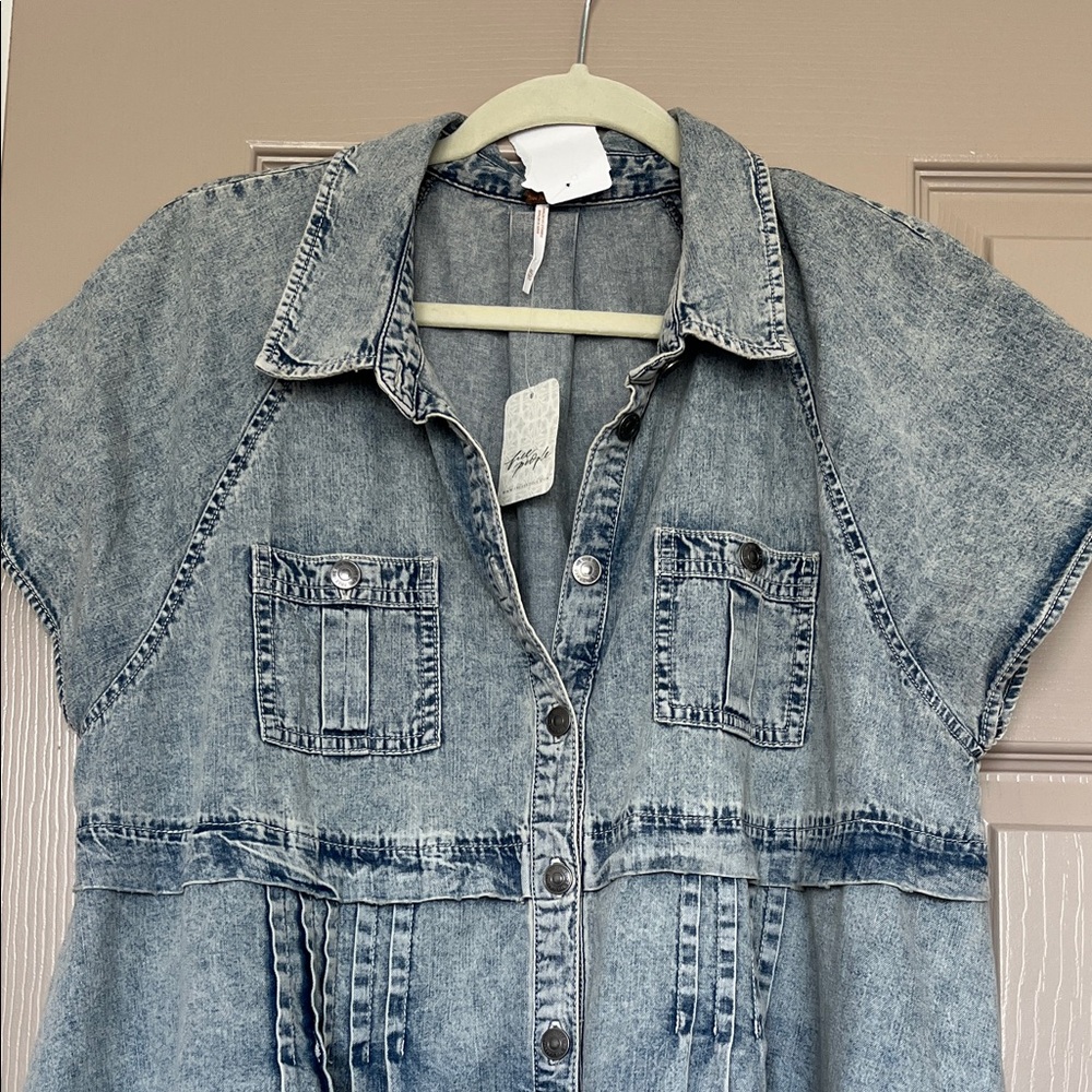 Ronnie denim Free People dress - Picture 3 of 4